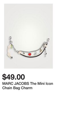 MARC JACOBS The Mini Icon Chain Bag Charm