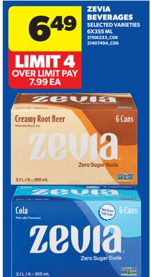 ZEVIA BEVERAGES, 6X355 ML