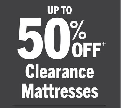 UP TO 50% Clearance Mattresses