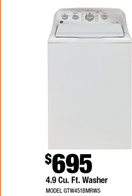 4.9 Cu.Ft.Washer