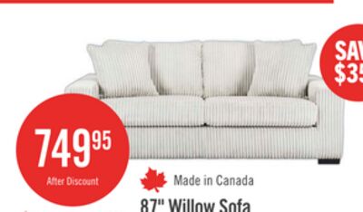 Willow 87" Light Grey Fabric Sofa with Track Arms and Reversible Seat and Back Cushions