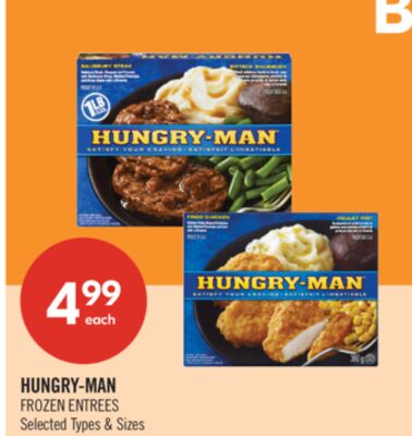 HUNGRY-MAN FROZEN ENTREES