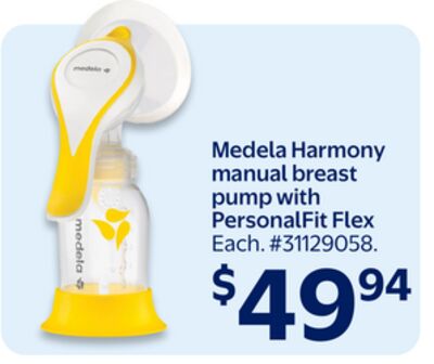 Medela Harmony manual breast pump with PersonalFit Flex