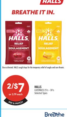 HALLS LOZENGES