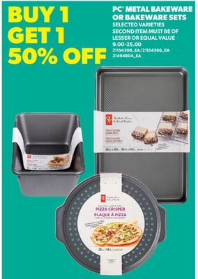 PC® METAL BAKEWARE OR BAKEWARE SETS