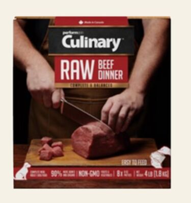 Performatrin Culinary Raw Beef Dinner Adult Dog Food