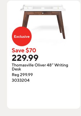 Thomasville Oliver 48" Writing Desk