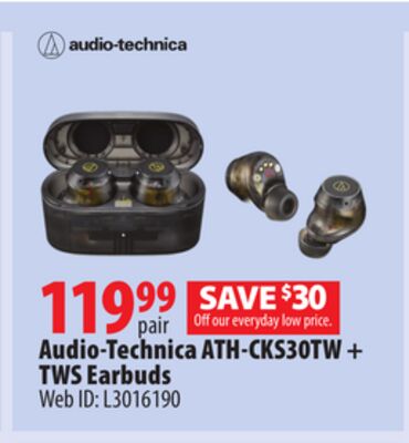 Audio-Technica ATH-CKS30TW + TWS Earbuds
