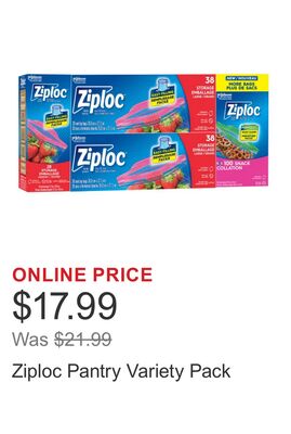 Ziploc Pantry Variety Pack