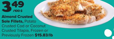 Almond Crusted Sole Fillets
