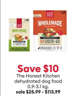 Save $10 The Honest Kitchen dehydrated dog food