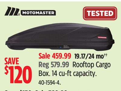 MotoMaster Rooftop Cargo Box