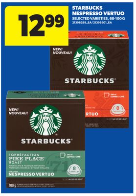 STARBUCKS NESPRESSO VERTUO, 68-100 G
