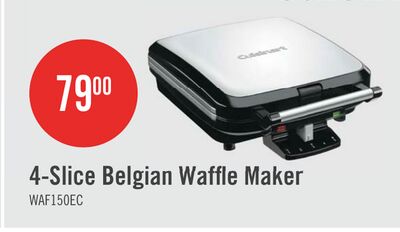 Cuisinart 4-Slice Belgian Waffle Maker - WAF-150EC