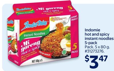 Indomie hot and spicy instant noodles