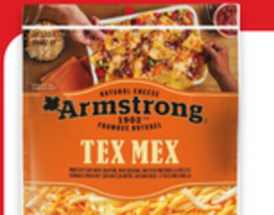 Armstrong cheese block 600 g or shreds 500 g