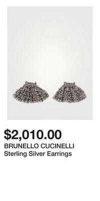 BRUNELLO CUCINELLI Sterling Silver Earrings
