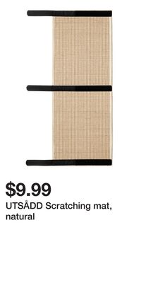 UTSÅDD Scratching mat, natural