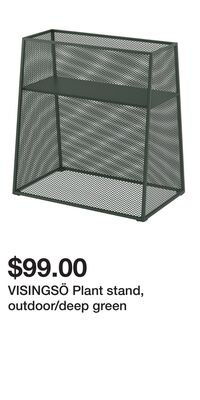 VISINGSÖ Plant stand, outdoor/deep green