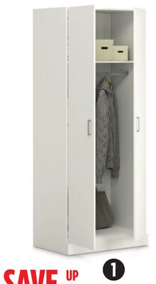 Sauder 2-Door Wardrobe.