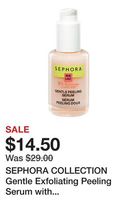 SEPHORA COLLECTION Gentle Exfoliating Peeling Serum with Niacinamide + Lactic Acid