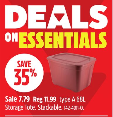 type A 68L Storage Tote