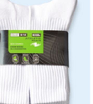 Men's cotton crew socks 6-pack