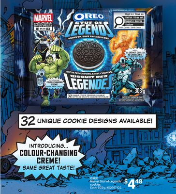 OREO Marvel Stuf of Legends cookies
