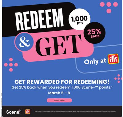 Redeem 1000 pts & get 25% back