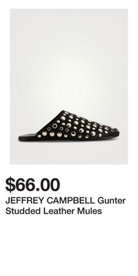 JEFFREY CAMPBELL Gunter Studded Leather Mules