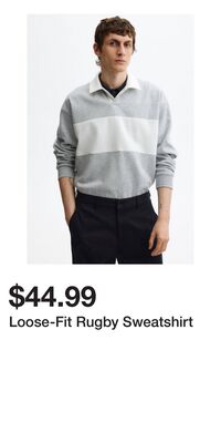 Loose-Fit Rugby Sweatshirt