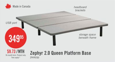Zephyr 2.0 Queen Platform Base