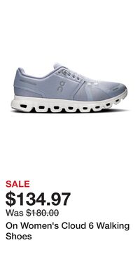 On Women's Cloud 6 Walking Shoes