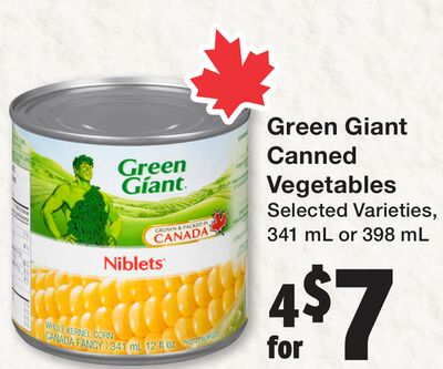 Green Giant Canned Vegetables