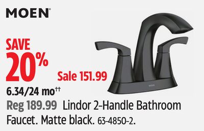 Moen Lindor 2-Handle Bathroom Faucet