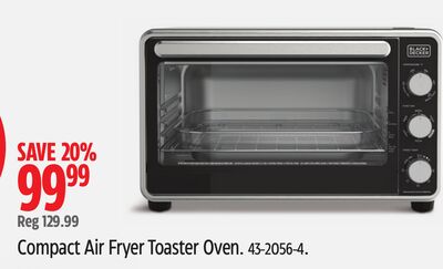 Black Decker Compact Air Fryer Toaster Oven