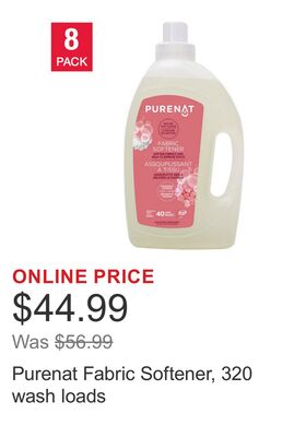 Purenat Fabric Softener, 320 wash loads