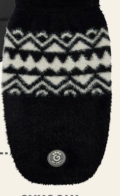 GF Pet Fuzzy Sweater Black