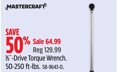 MASTERCRAFT 1⁄2˝-Drive Torque Wrench