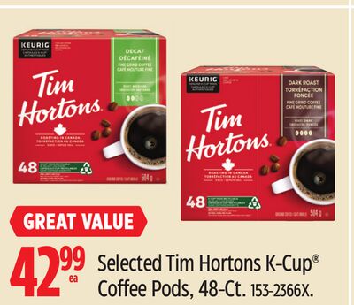Selected Tim Hortons K-Cup® Coffee Pods