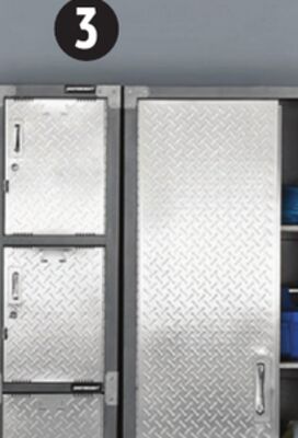 Mastercraft 3-Door Locker with Shelves