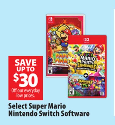 Select Super Mario Nintendo Switch Software
