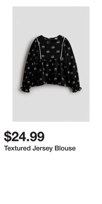 Textured Jersey Blouse