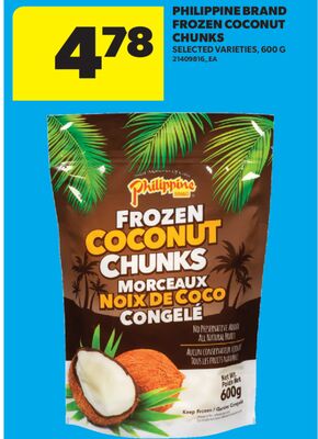 PHILIPPINE BRAND FROZEN COCONUT CHUNKS, 600 G
