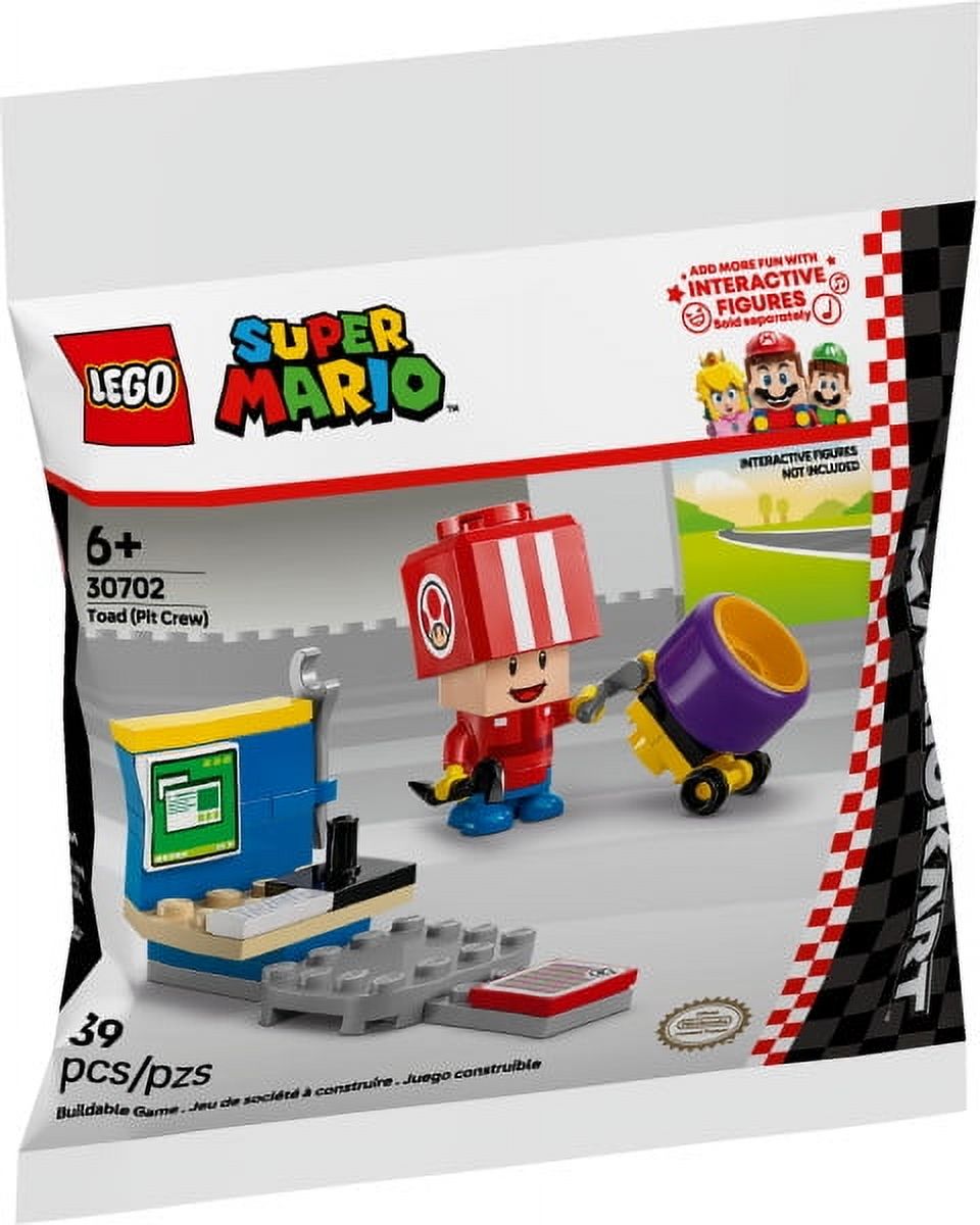 [Walmart] LEGO Super Mario Kart - Toad (Pit Crew) Building Toy - Includes a Toad Figure - 30702 - $2