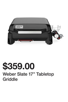 Weber Slate 17" Tabletop Griddle