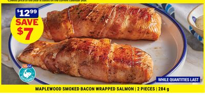 MAPLEWOOD SMOKED BACON WRAPPED SALMON