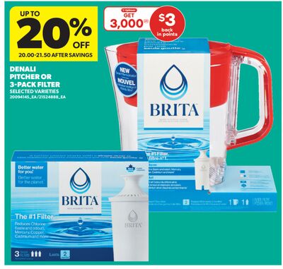 DENALI PITCHER OR 3-PACK FILTER