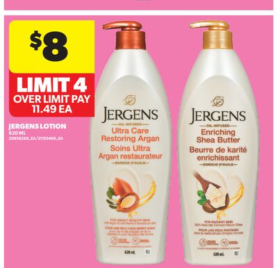 JERGENS LOTION, 620 ML