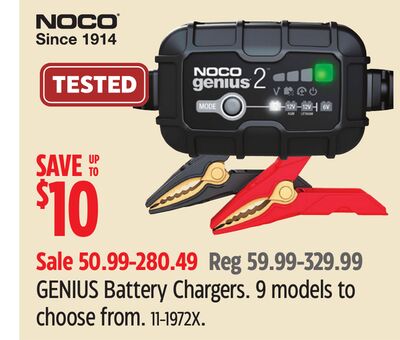 NOCO GENIUS Battery Chargers